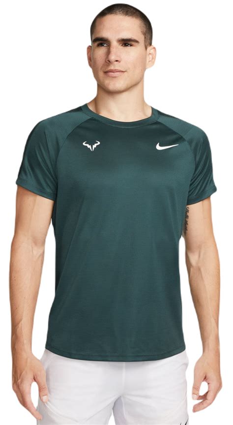 nike herren tennis shirt premier rafa crew grün|Rafa Men's Tennis T.